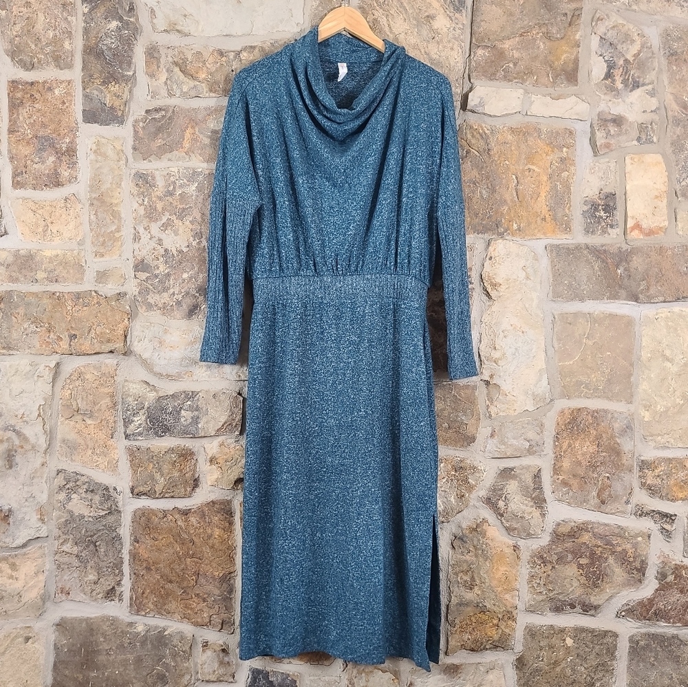 Daily Practice Arabella Drapey MP Medium M Petite Sweater Cowl Neck Dress - Picture 3 of 6